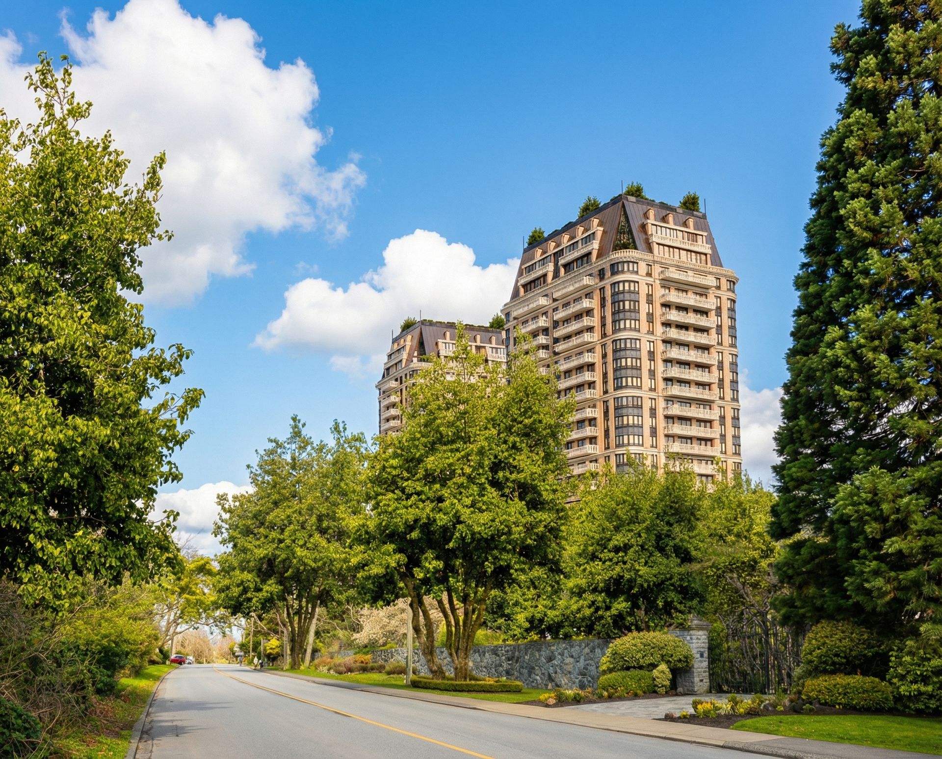 *Development concept rendering only* at 1069 & 1101 Beach Drive, South Oak Bay, Oak Bay